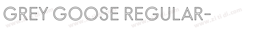 Grey Goose Regular字体转换